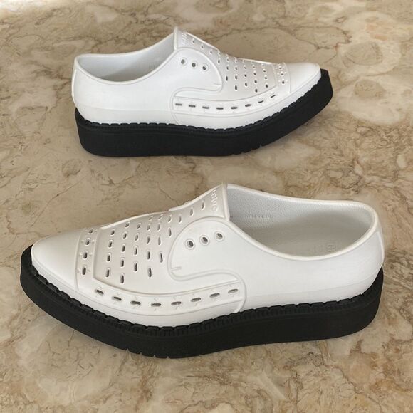 George X Native White Black Platform Creepers - Picture 7 of 15